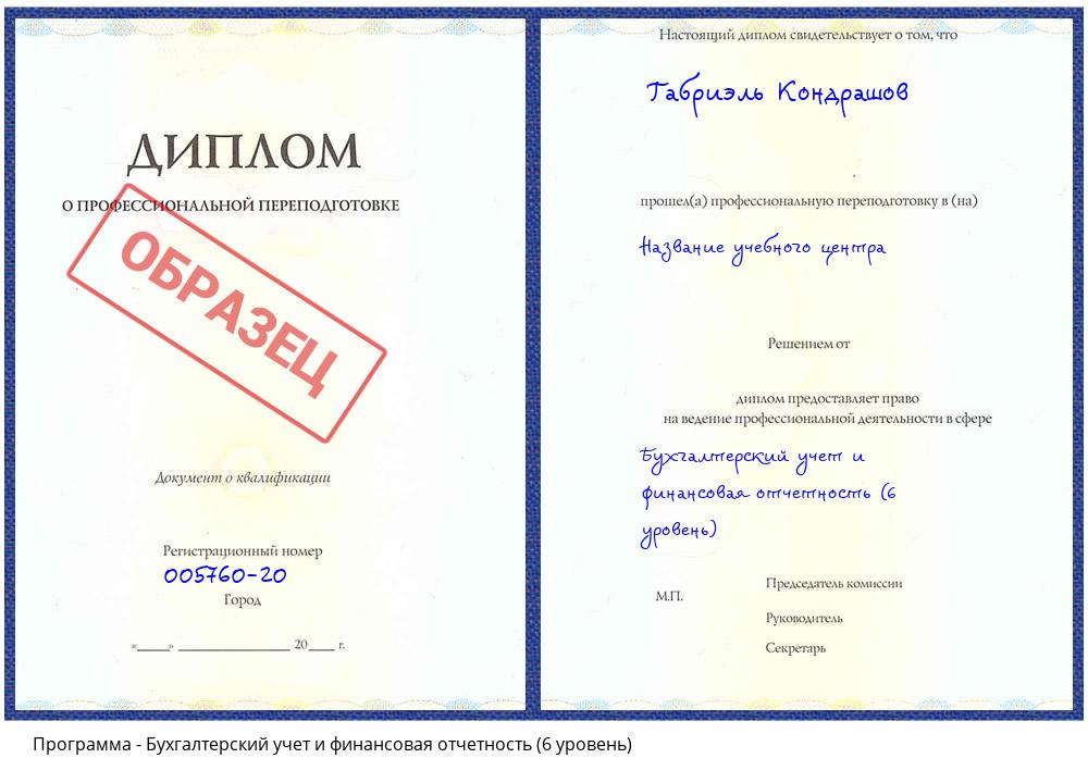 Бухгалтерский учет и финансовая отчетность (6 уровень) Смоленск